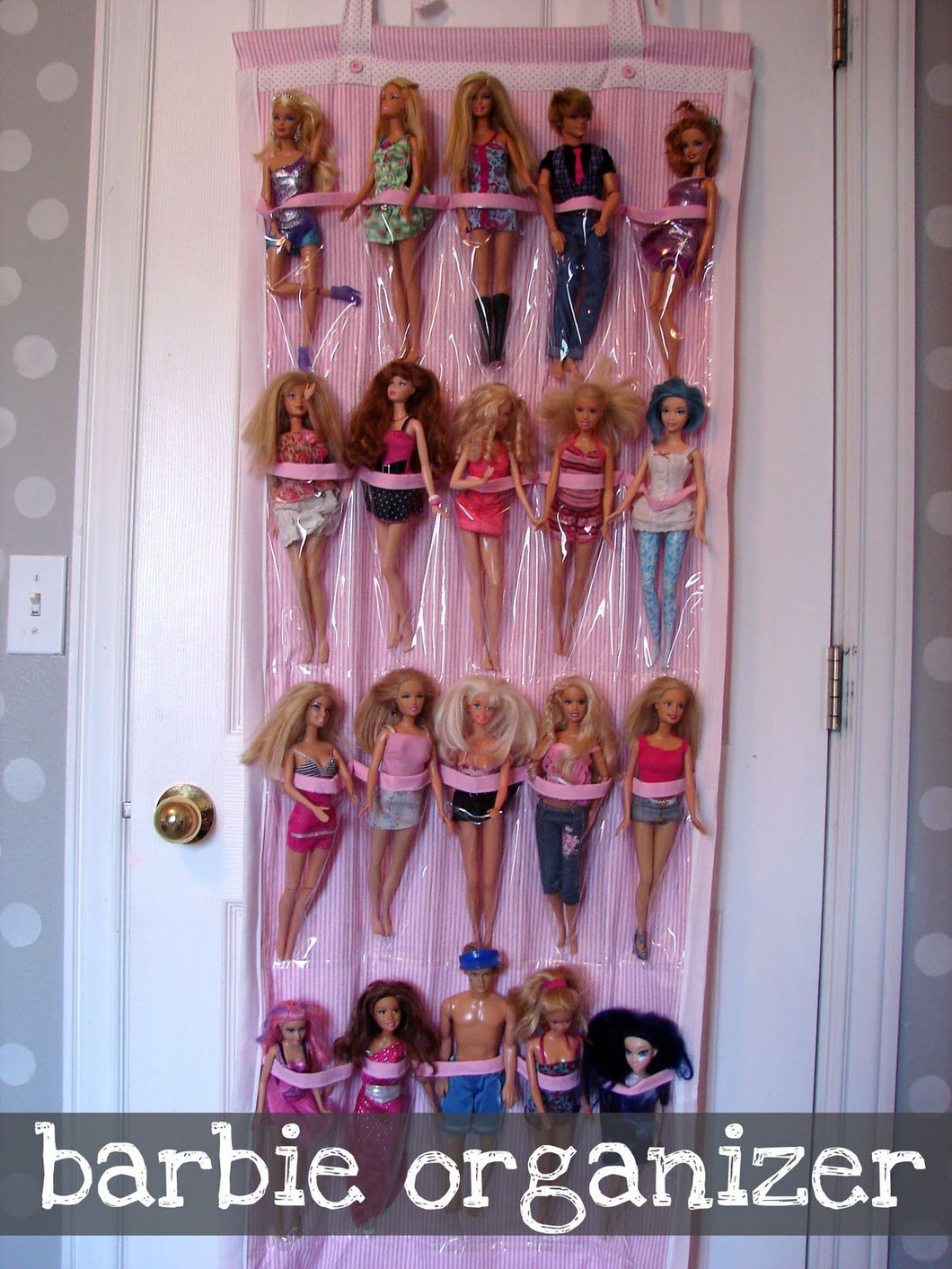 Hanging Barbie Toy Organizer