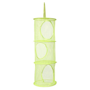 Hanging Storage Net Kids Toy Organizer with 3 Shelfs