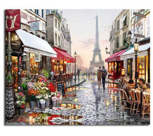 DIY Paint By Numbers - Love At Paris Eiffel Tower Home Decor Painting