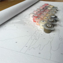 DIY Paint By Numbers - River side villa beautiful scenic view