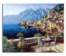 DIY Paint By Numbers - SeaScape Villas Scenic View Wall Decor Painting
