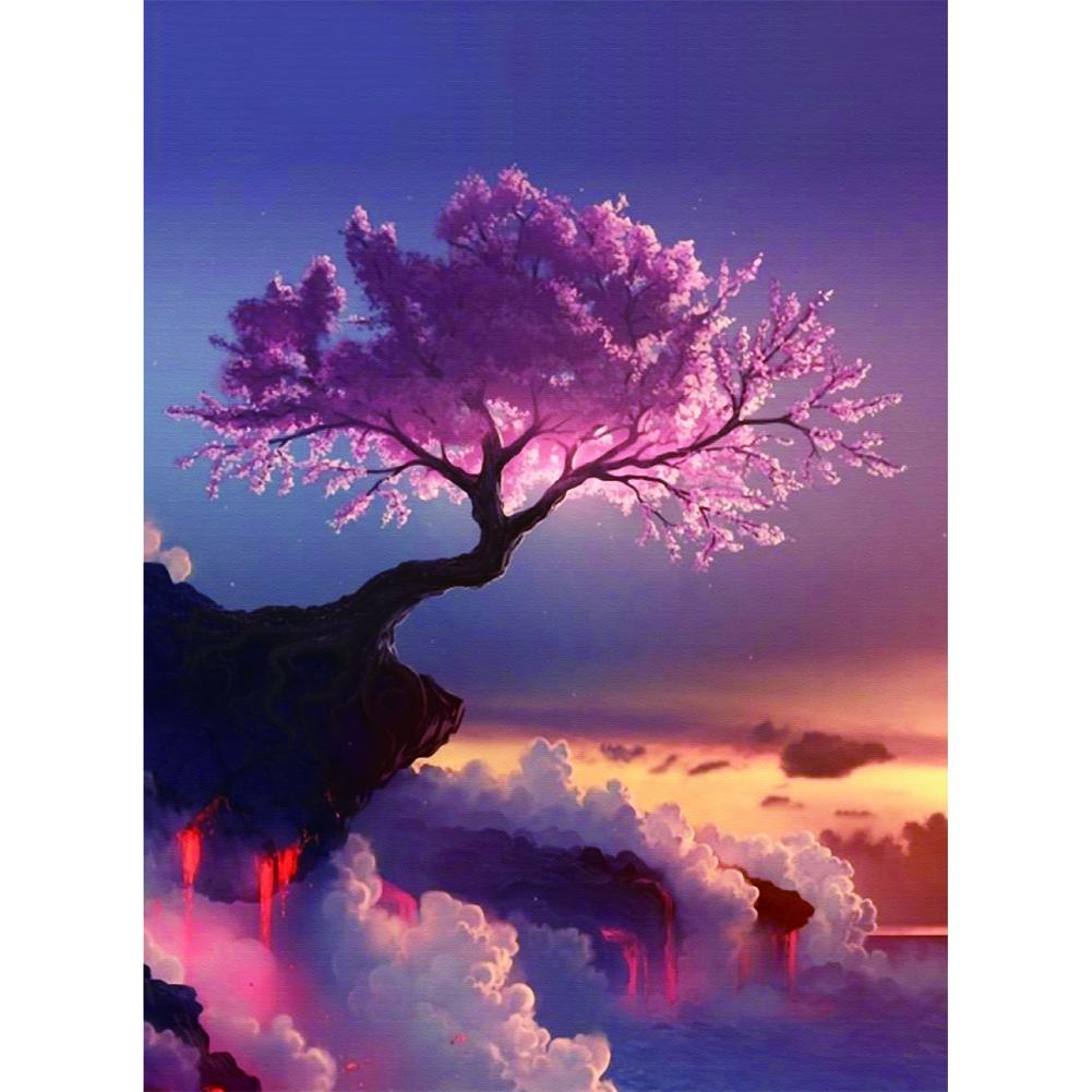 DIY Home Decor Diamond Painting - Cherry Tree Needlework Kit