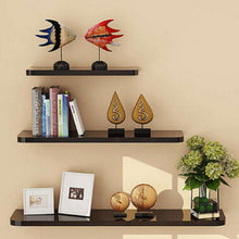 3 Pieces Modern Minimalist Partition Book Wall Shelf Living Bedroom Hanging Wooden Storage