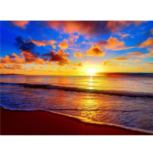DIY 5D Diamond Painting Mosaic Setting Sun