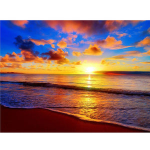 DIY 5D Diamond Painting Mosaic Setting Sun