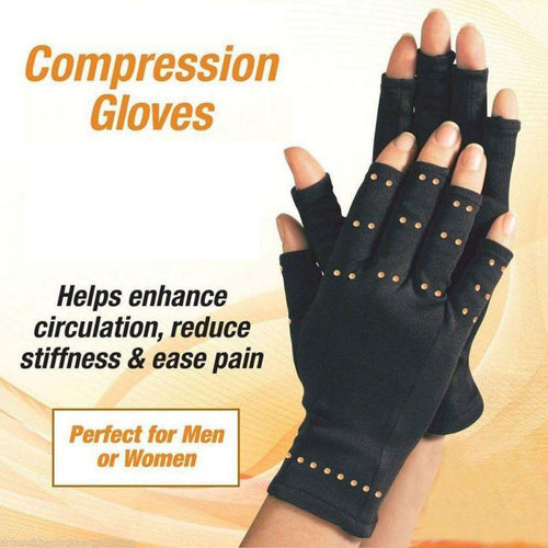 Copper Compression Arthritis Gloves Therapeutic Gloves for Men and Women, Support and Improve Motion Range