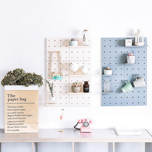Adjustable Shelf Peg Board - Wall mounted Toy/Home Organizer