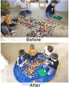 Lego Acitity Mat with Storage Bag - No more stepping on lego bricks