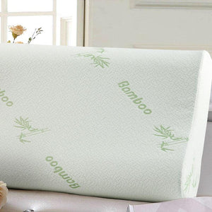 Naturelife Slow Rebound Memory Foam Bamboo Pillow - Get Relief from Neck Pain and Fatigue