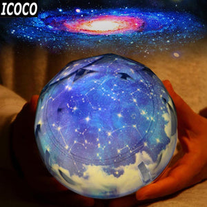 Calm Ambience - Rotating Galaxy Starry projector Lamp - LED Night Light