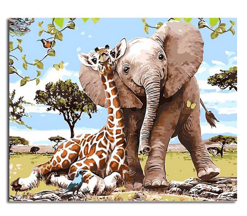 Painting & Calligraphy Of Lovely Animals  - DIY Paint By Numbers