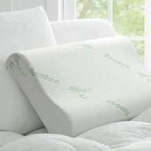 Naturelife Slow Rebound Memory Foam Bamboo Pillow - Get Relief from Neck Pain and Fatigue