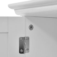 Wall Mount Bathroom Cabinet Modern Storage Organizer White Wood Shelf Cabinets HW53984