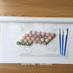 DIY Paint By Numbers - Seascape with sunset Wall Art For Living Room Picture