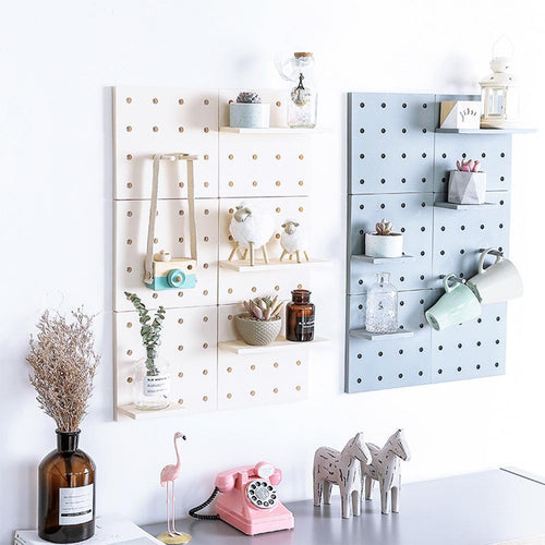 Adjustable Shelf Peg Board - Wall mounted Toy/Home Organizer