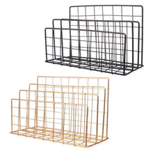 Kids ColoringBook/Magazine Organizer - Grid Wrought Iron  Bookshelf