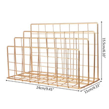 Kids ColoringBook/Magazine Organizer - Grid Wrought Iron  Bookshelf
