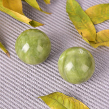 2Pc Natural Jade Stone Hand Wrist Therapy Solid Balls - Improve Strength Injury Recovery